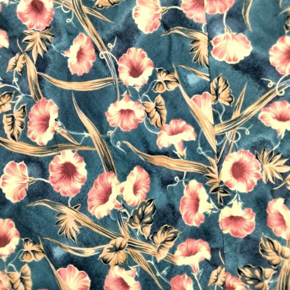 Vintage Princess Kaiulani Muumuu Hawaiian Maxi Dress Floral Victorian Ruffles 10 - Picture 4 of 9